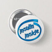 Badge Rond 5 Cm Insuline interne (Devant & derrière)
