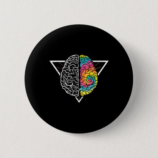 Badge Rond 5 Cm Intégrer la Neurodiversité ADHD LD Sensibilisation (Devant)