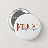 Badge Rond 5 Cm Intelligence (Devant & derrière)