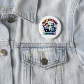 Badge Rond 5 Cm Intelligence Artificielle Travailler plus intellig (En situation)
