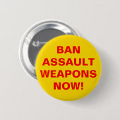 Badge Rond 5 Cm Interdire les armes d'assaut maintenant ! Contrôle (Devant & derrière)