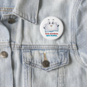 Badge Rond 5 Cm Interdire Les Fascistes Et Non Les Livres (En situation)