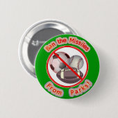 Badge Rond 5 Cm Interdisez les missiles des parcs (Devant & derrière)
