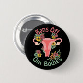 Badge Rond 5 Cm Interdit Nos Corps (Devant & derrière)