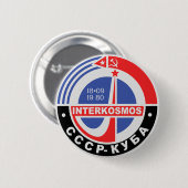 Badge Rond 5 Cm Interkosmos (Devant & derrière)
