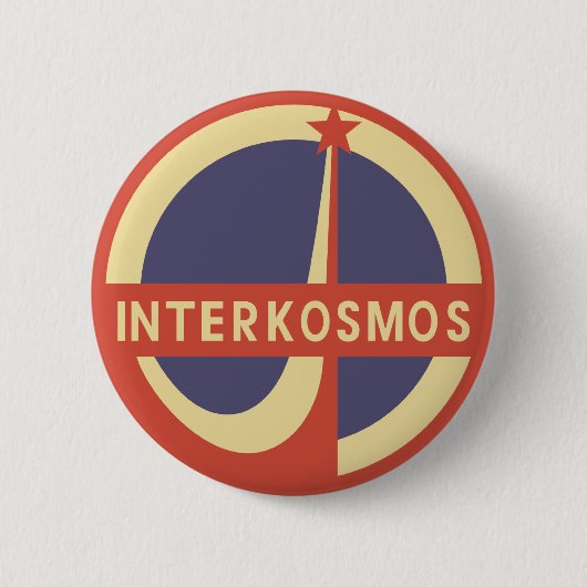 Badge Rond 5 Cm Interkosmos (Devant)