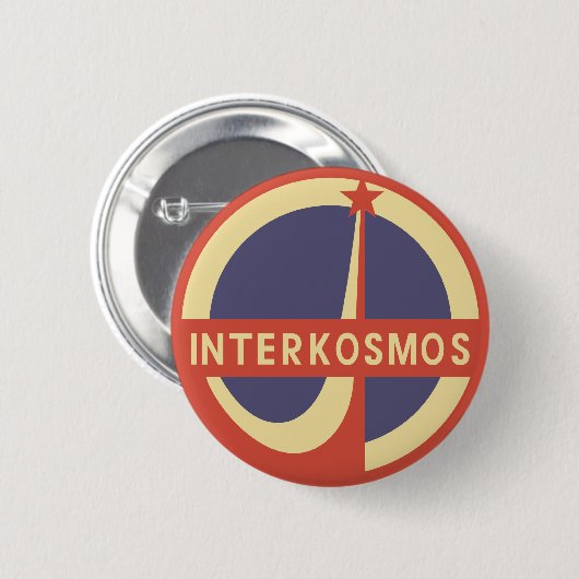 Badge Rond 5 Cm Interkosmos (Devant & derrière)