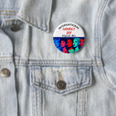 Badge Rond 5 Cm International Women's Day | Pop Art  (En situation)