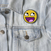 Badge Rond 5 Cm Internet impressionnant Meme de visage (En situation)