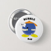 Badge Rond 5 Cm Interprète de bulles mignonnes Musique (Devant & derrière)