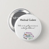 Badge Rond 5 Cm Interprètes de médecin (Devant & derrière)