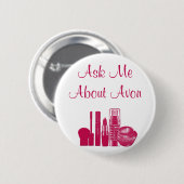 Badge Rond 5 Cm Interrogez-moi au sujet d'Avon (Devant & derrière)