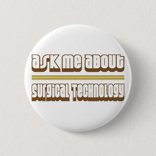 Badge Rond 5 Cm Interrogez-moi au sujet de la technologie