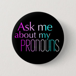 Badge Rond 5 Cm Interrogez-moi au sujet de mon bouton de taille