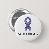 Badge Rond 5 Cm Interrogez-moi au sujet d'IC (Devant & derrière)