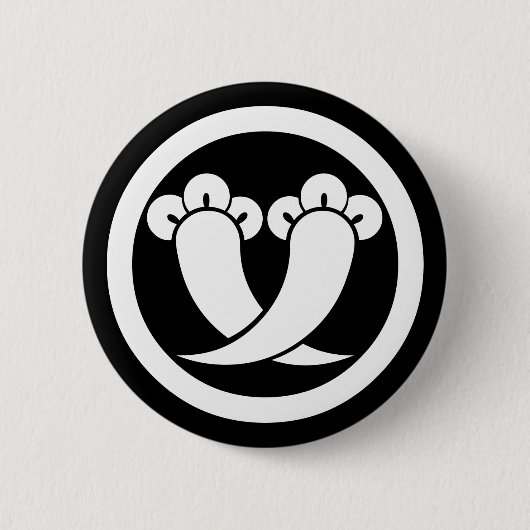Badge Rond 5 Cm Intersecting cloves in circle (Devant)