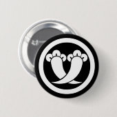 Badge Rond 5 Cm Intersecting cloves in circle (Devant & derrière)