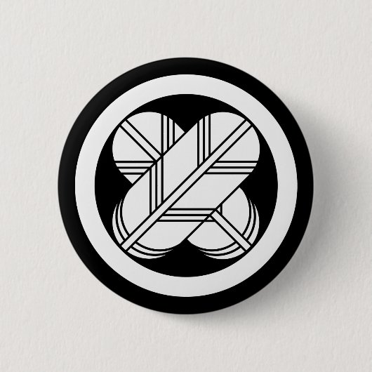 Badge Rond 5 Cm Intersecting hawk feathers (Devant)