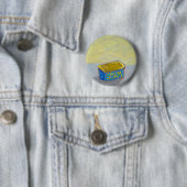 Badge Rond 5 Cm Intitulé : Spam et oeufs - poulet d'art de petit (En situation)