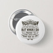 Badge Rond 5 Cm Introvert (Devant & derrière)