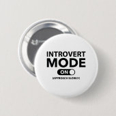 Badge Rond 5 Cm Introvert (Devant & derrière)
