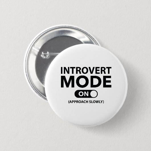 Badge Rond 5 Cm Introvert (Devant & derrière)