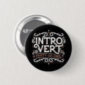 Badge Rond 5 Cm Introvert (Partie d'un) / Épingle de bouton (Devant & derrière)