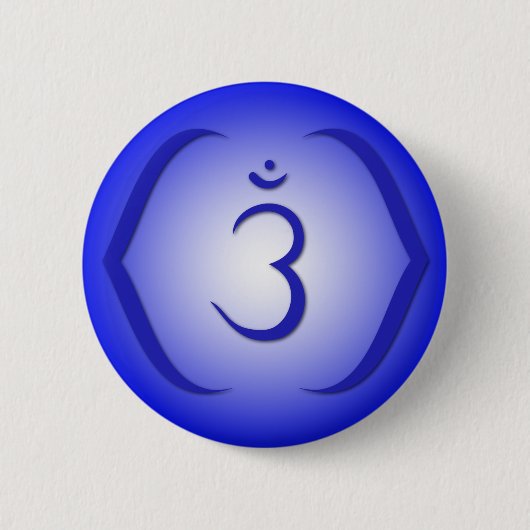 Badge Rond 5 Cm Intuition Chakra - Ajna (Devant)
