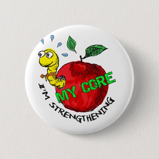 Badge Rond 5 Cm Invader Apple (Devant)