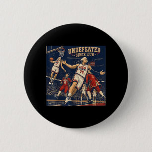 Badge Rond 5 Cm Invaincu depuis 1776 Aamerica 4 juillet