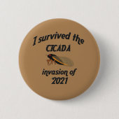 Badge Rond 5 Cm Invasion du Canada (Devant)