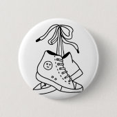 BADGE ROND 5 CM INVERSE DE NIRVANA, INVERSE, BASKETS, CONCEPTION (Devant)