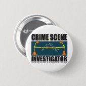 BADGE ROND 5 CM INVESTIGATEUR DE SCÈNE DU CRIME (Devant & derrière)
