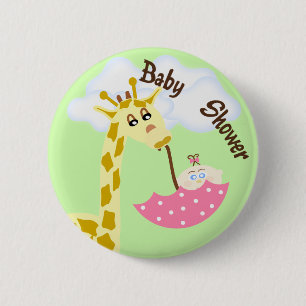 Badge Rond 5 Cm Invitation de transport de baby shower de