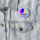 Badge Rond 5 Cm Invité de la partie, bouton (En situation)