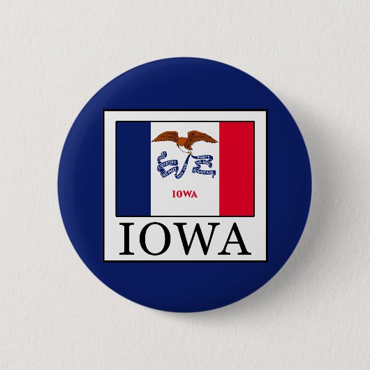Badge Rond 5 Cm Iowa (Devant)