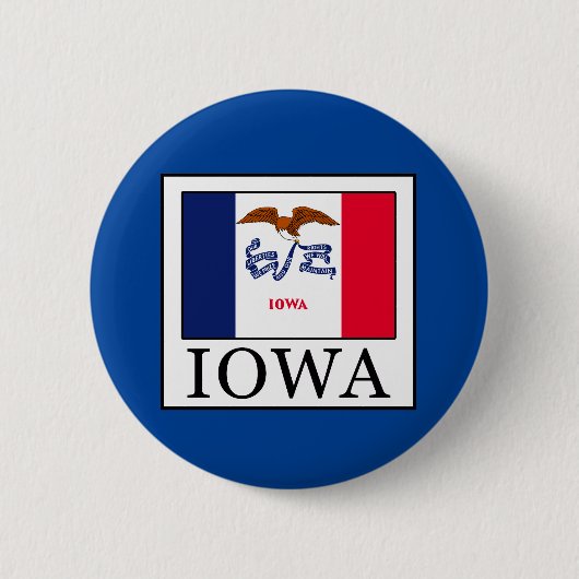 Badge Rond 5 Cm Iowa (Devant)