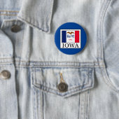 Badge Rond 5 Cm Iowa (En situation)