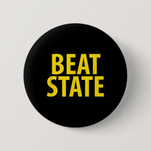 Badge Rond 5 Cm Iowa Battu Maison D'État Divisé État De L'Ia