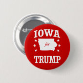 BADGE ROND 5 CM IOWA POUR TRUMP (Devant & derrière)