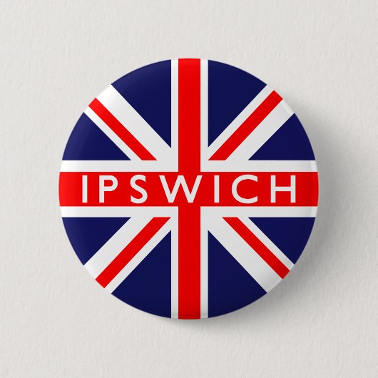 Badge Rond 5 Cm Ipswich : Drapeau britannique (Devant)