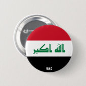 Badge Rond 5 Cm Irak Drapeau charmant patriotique (Devant & derrière)