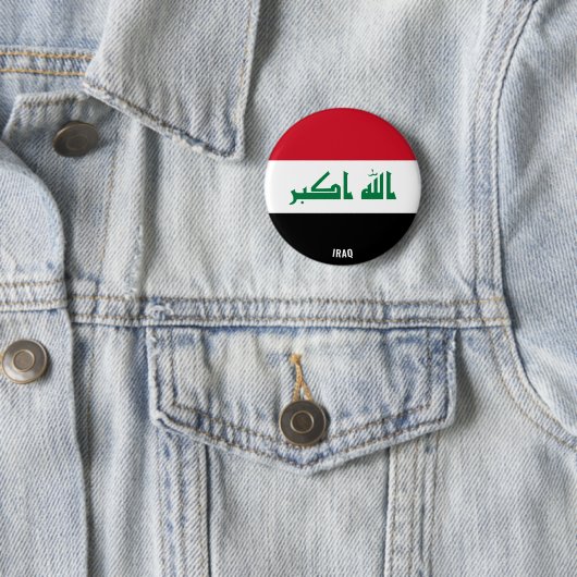 Badge Rond 5 Cm Irak Drapeau charmant patriotique (En situation)