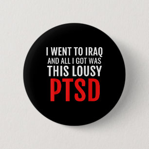 Badge Rond 5 Cm Irak Vétérinaire Chemise Ptsd Dark Humour