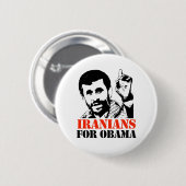 BADGE ROND 5 CM IRANIENS POUR OBAMA (Devant & derrière)