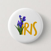 Badge Rond 5 Cm Iris (Devant)