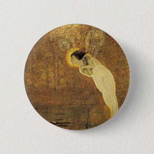 Badge Rond 5 Cm Iris, esprit de l'arc-en-ciel (Devant)