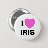 BADGE ROND 5 CM IRIS, I (Devant & derrière)