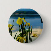 Badge Rond 5 Cm Iris jaune à Lake Shore (Devant)