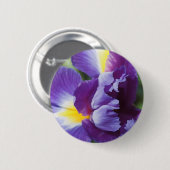 Badge Rond 5 Cm iris violet près (Devant & derrière)